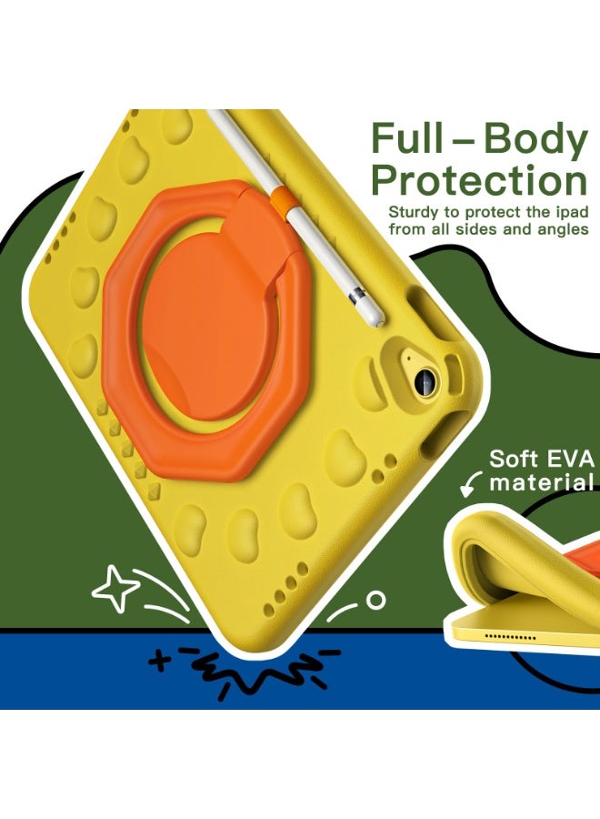 عام غطاء أطفال للآيباد (A16) الجيل 11/10 (2025/2022) مع حامل مقبض دوار 360 درجة، غلاف لوحي خفيف الوزن مقاوم للصدمات مع حامل قلم. - Image 3