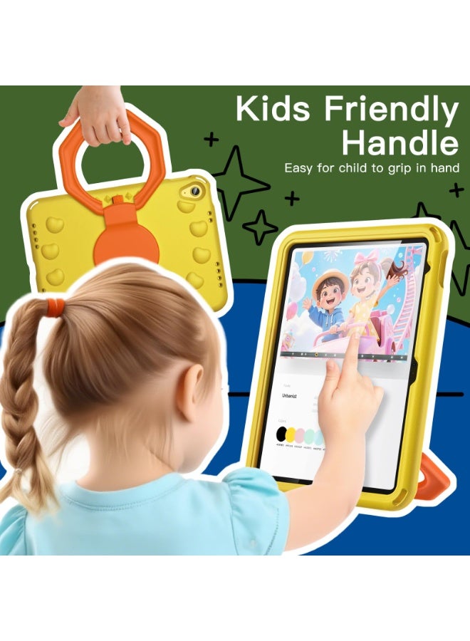 عام غطاء أطفال للآيباد (A16) الجيل 11/10 (2025/2022) مع حامل مقبض دوار 360 درجة، غلاف لوحي خفيف الوزن مقاوم للصدمات مع حامل قلم. - Image 5