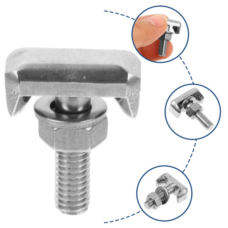 2pcs Car Screw T-Bolt Battery Cable Terminal Stainless Steel Automobiles Bolts - Image 1