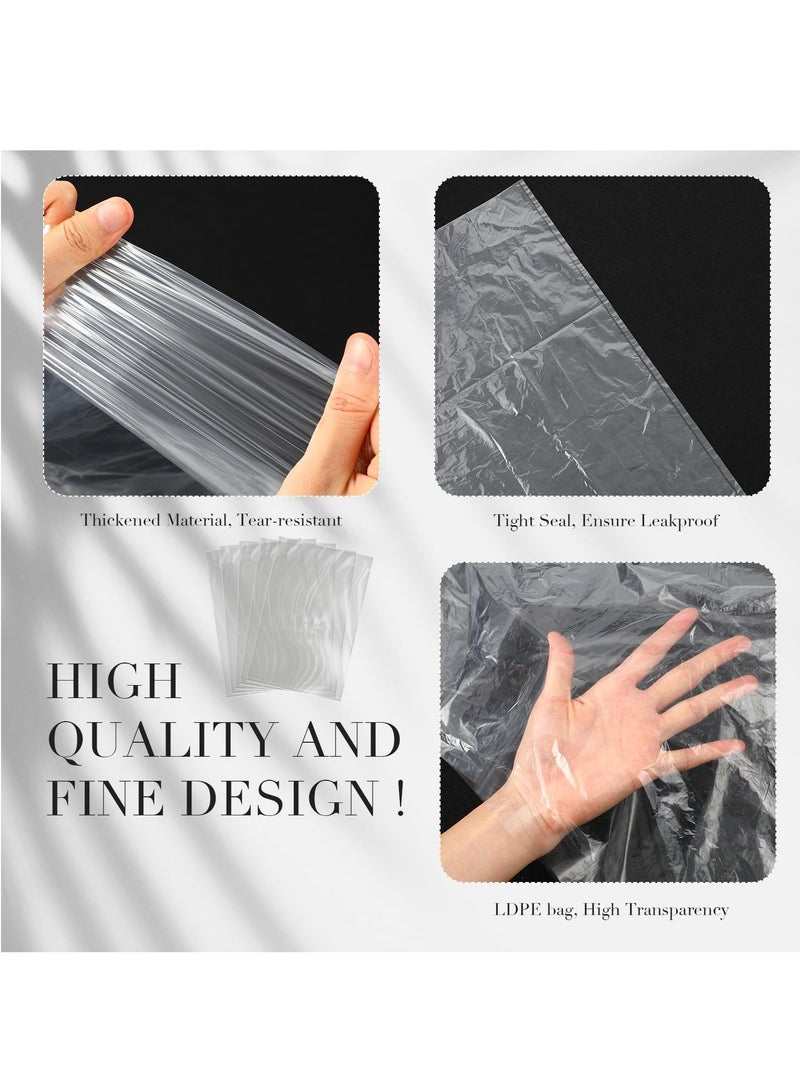 KASTWAVE 50 Pcs Large Clear Plastic Bags 16" x 24" Plastic Packaging Bags Plastic Popcorn Bags Flat Poly Bags Large Plastic Bags for Bread Dough Clothes Packaging Storage Toy Bag - Image 3