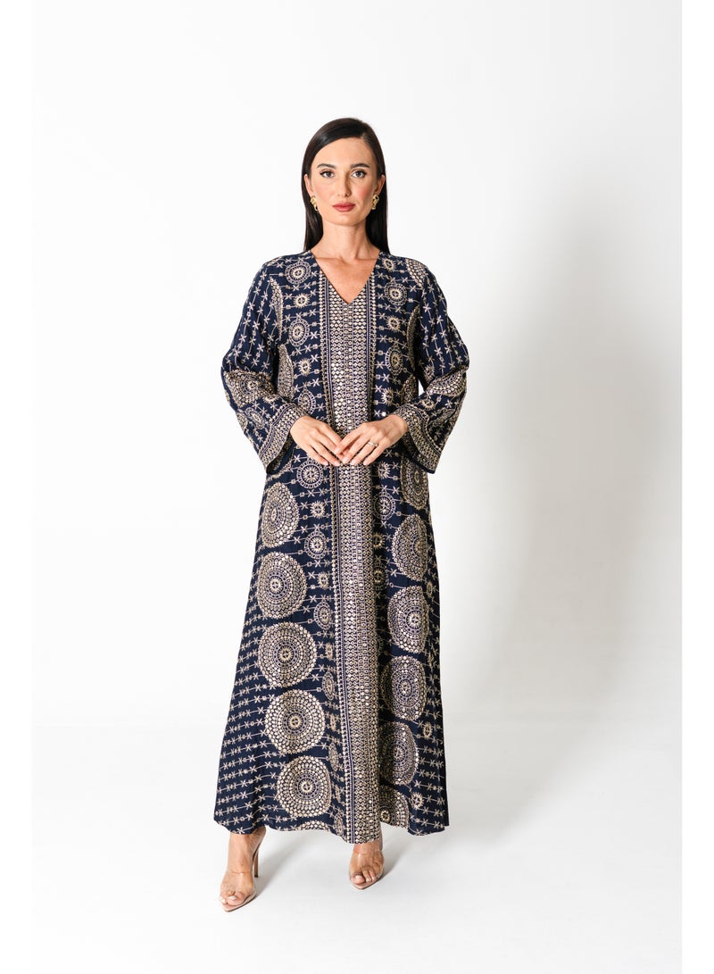 IKKXA Modern Embroidered Jalabiya - Image 1