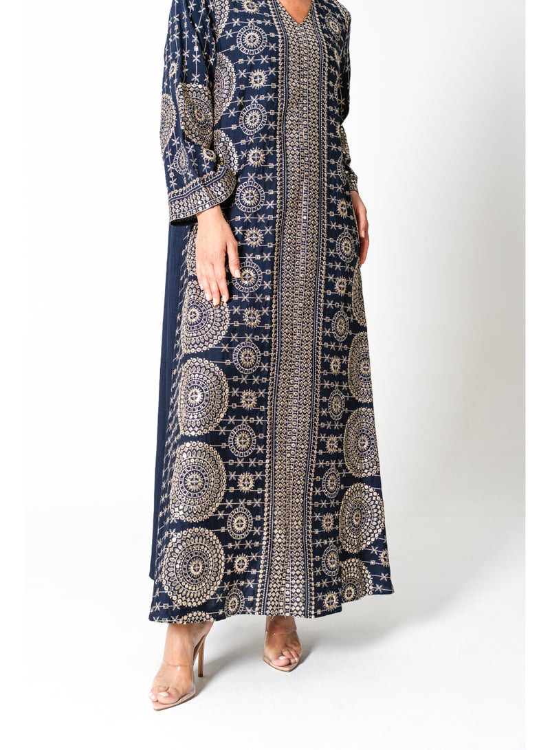 IKKXA Modern Embroidered Jalabiya - Image 3