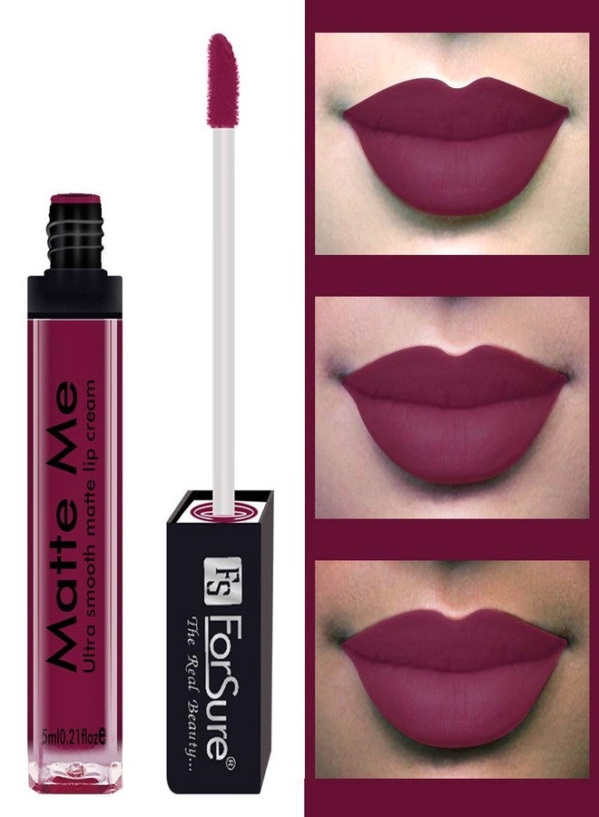 ForSure Matte Me Liquid Lipstick Non - Transferable Combo (Royal Maroon, Nude, Pack of 2) - Image 3