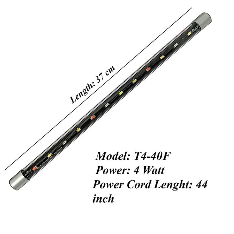 animaux Aquarium Submersible LED Light Multi Colour Changing Waterproof Submersible LED Light for Fish Tank (T4-40F | 4W | Light Length 37CM) - Image 3