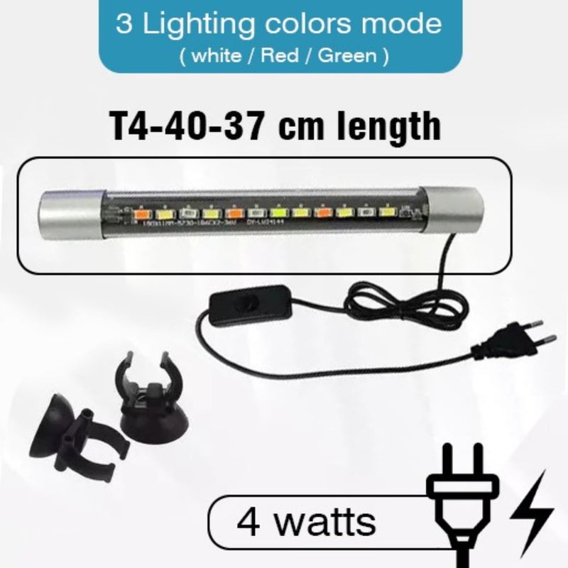 animaux Aquarium Submersible LED Light Multi Colour Changing Waterproof Submersible LED Light for Fish Tank (T4-40F | 4W | Light Length 37CM) - Image 2