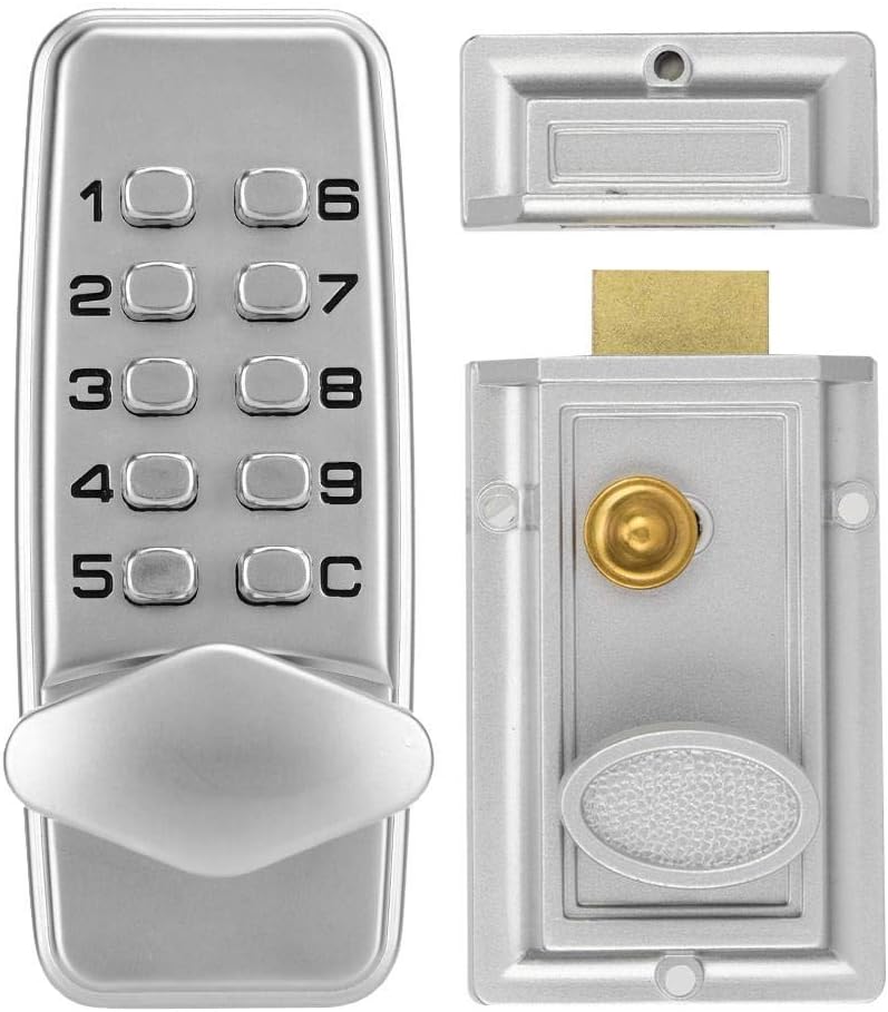 klarako 2-4 Digits Door Locker, Mechanical Code Lock, Cabinet Indoor and Outdoor Door Alloy Password Security Code Lock - Image 1