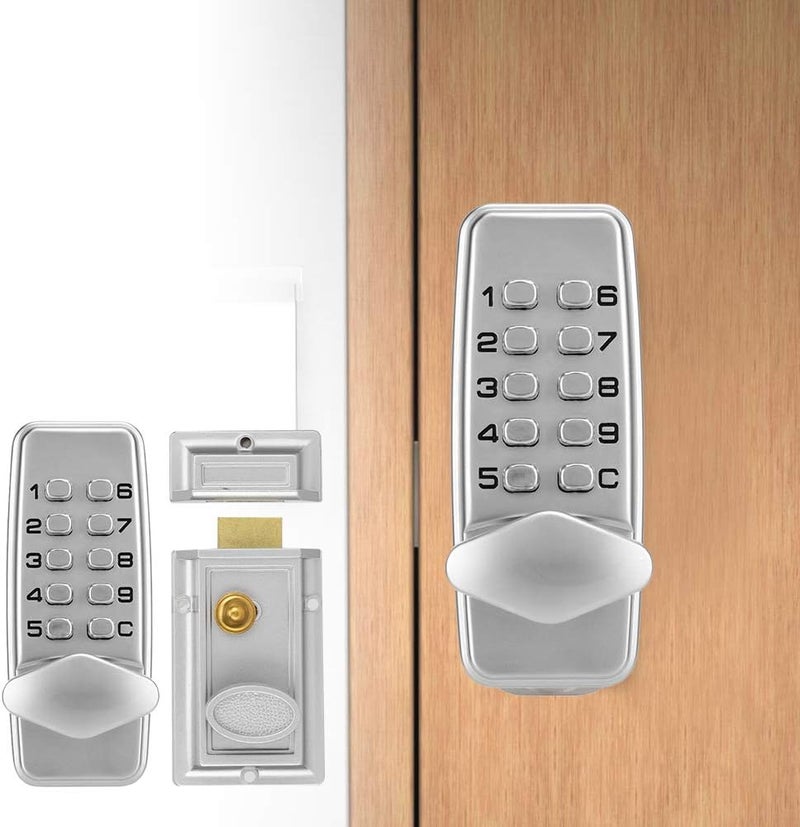 klarako 2-4 Digits Door Locker, Mechanical Code Lock, Cabinet Indoor and Outdoor Door Alloy Password Security Code Lock - Image 2