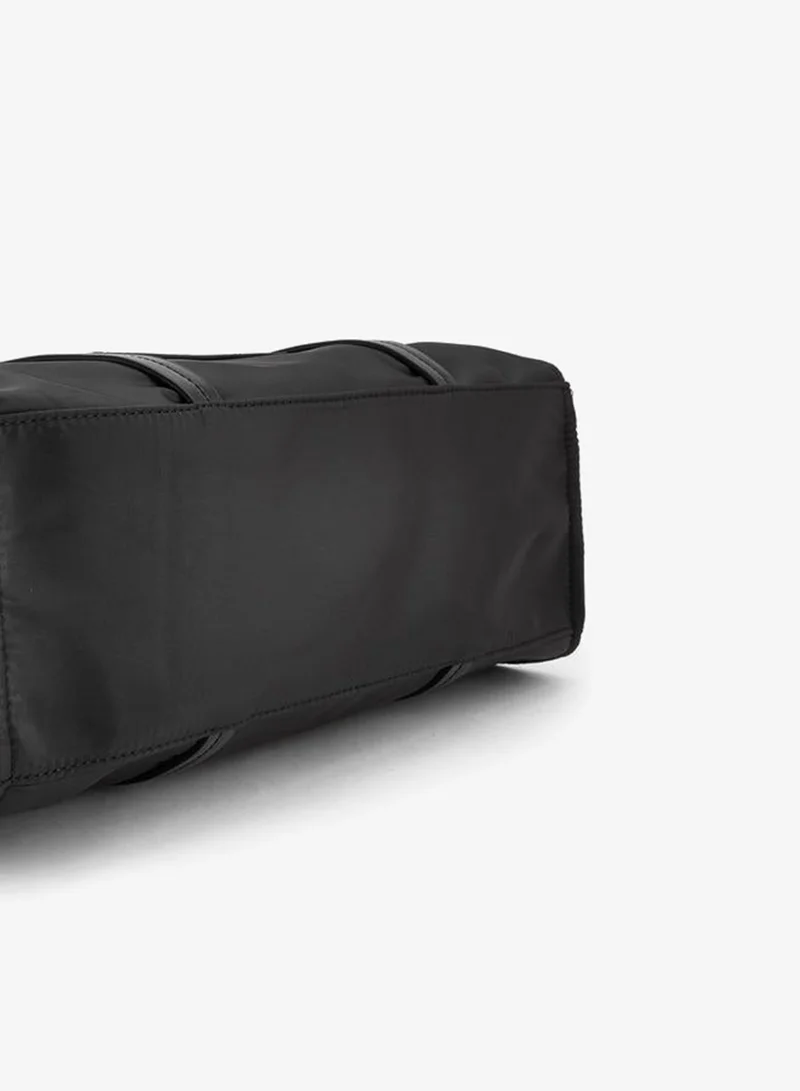 Missy BLACK Solid School Tote Bag With Front Utility Pocket - 40x11.5x27.5 CM for Women | Best Price UAE