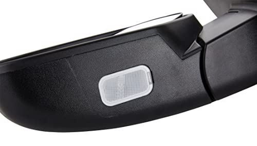 ZAPOSTS Side View Mirror Fit for 07-13 Chevy Silverado 1500 2500 HD 3500 HD,GMC Sierra 1500 2500 HD, Yukon/Yukon XL 1500-Power Heated Manual Folding with Arrow Turn Signal Puddle Light Driver Side - Image 2