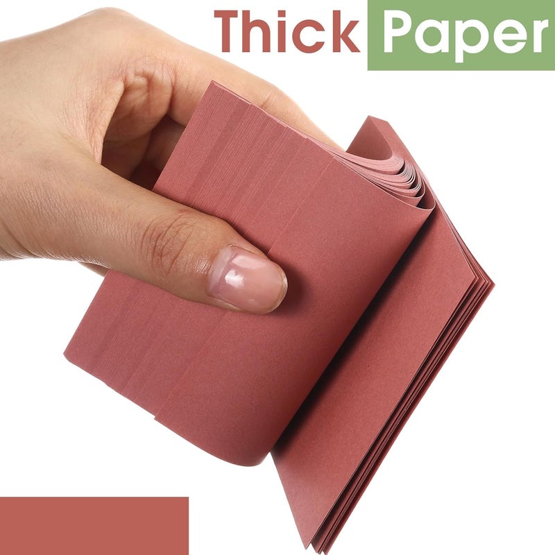 Thenshop 12 Pads Retro Sticky Notes 3''x3'', Self Stick Notes Pads Retro Office Supplies, Vintage Aesthetic School Accessories 50 Sheets/pad - Image 3