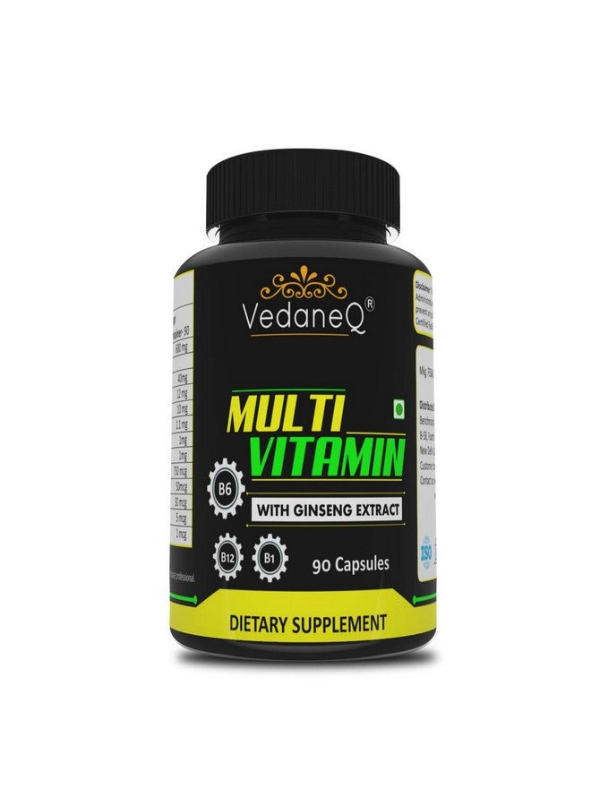 VedaneQ Multivitamin Supplement for Men & Women to Helps Mood, Stress, Immunity, Heart 90 Capsules - Image 1