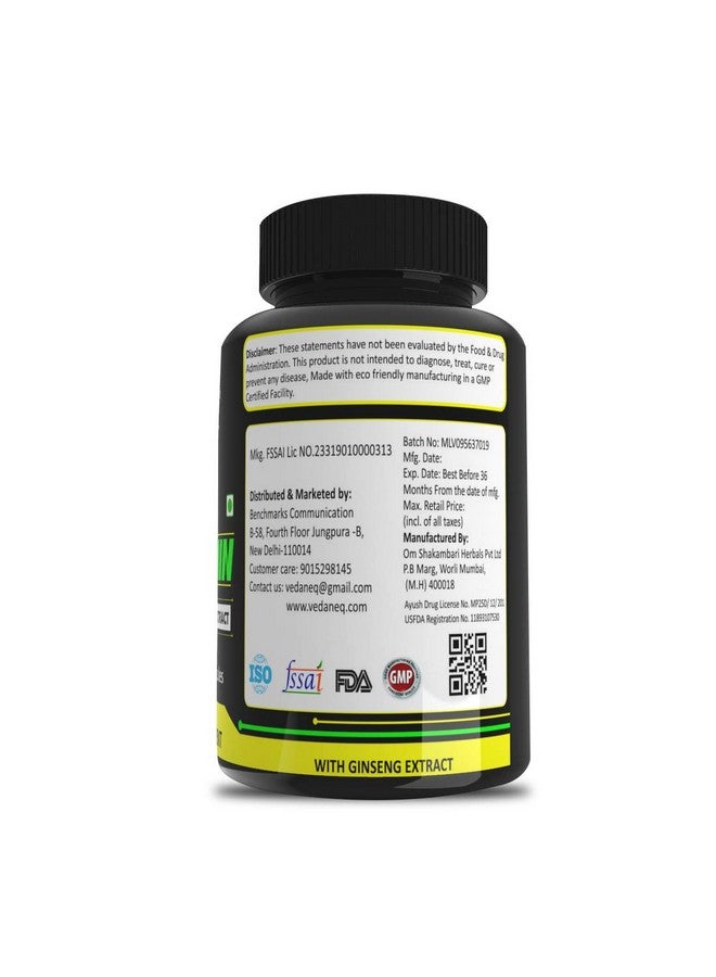 VedaneQ Multivitamin Supplement for Men & Women to Helps Mood, Stress, Immunity, Heart 90 Capsules - Image 4