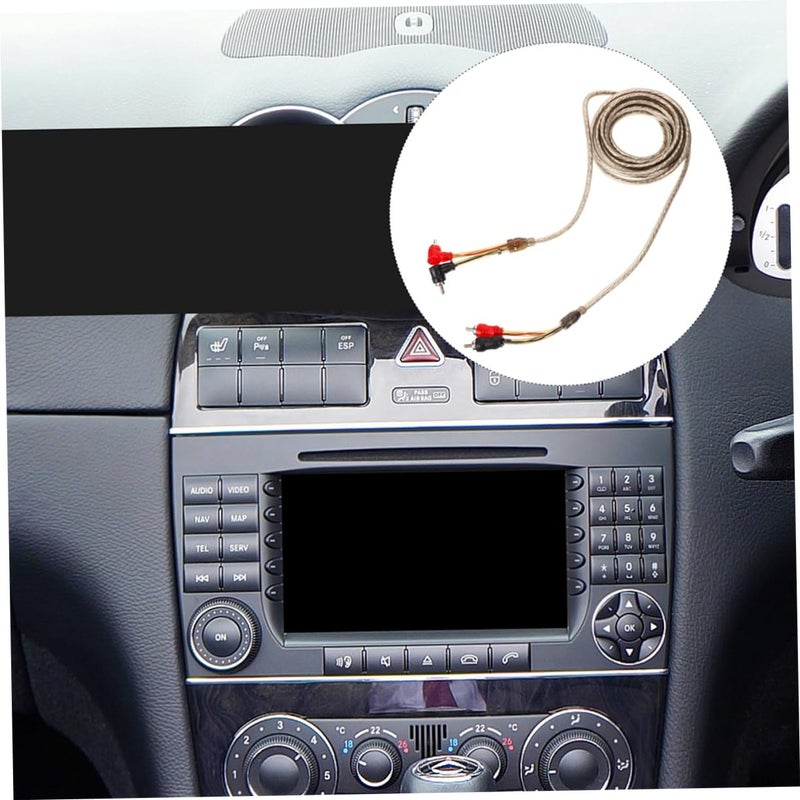 5M Car Audio Wiring Kit for Subwoofer Amplifier Installation RCA Speaker Wire Connectors - Image 5