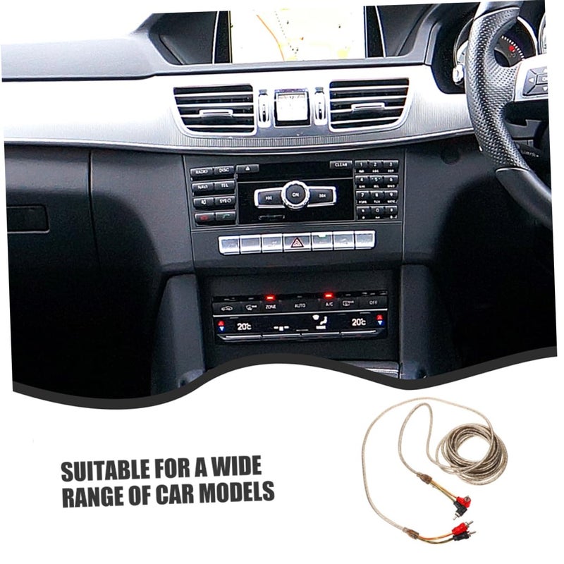 5M Car Audio Wiring Kit for Subwoofer Amplifier Installation RCA Speaker Wire Connectors - Image 4