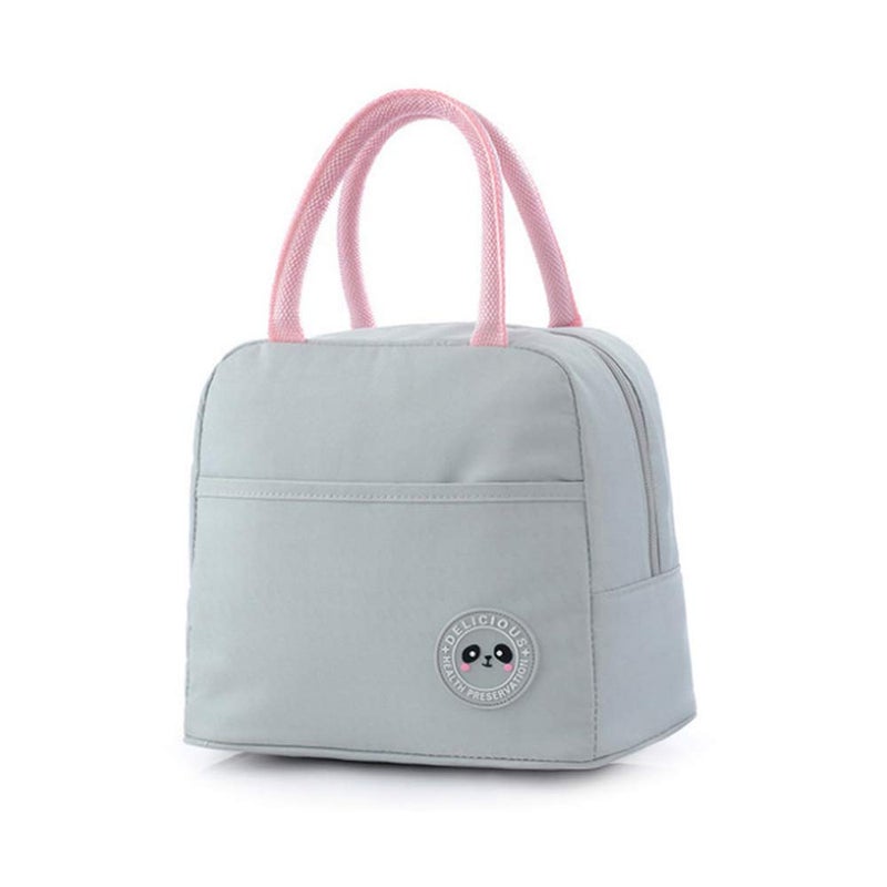 Lunch Bag Insulated Lunch Bags for WomenLunch Cool Bag Adults WaterResistant Thermal LeakProof Lunch Organizer for Children Men Work Picnic Grey