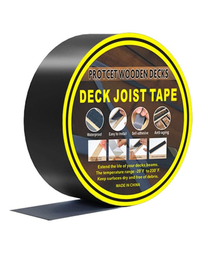 FASHION MANIA Joist Tape for Decking, 2" x 50' Butyl Deck Tape Waterproof Seal and Weather Resistance Self-Adhesive Flashing Tape,Anti-Corrosion for Wood Joists and Beams-Black  - Image 1