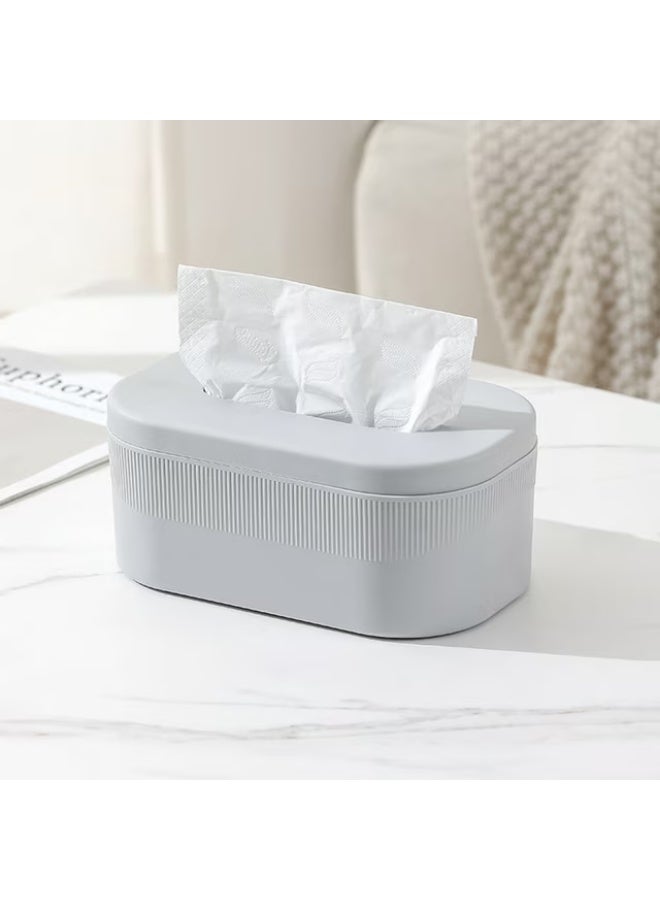 KITCHENOO Tissue Box Lid Organizer | Plastic Facial Tissue Holder for Kitchen, Bathroom, Bedroom, and Vanity Countertops | Durable and Waterproof Tissue Dispenser | Multi-Purpose Paper Towel Storage Box - Image 3
