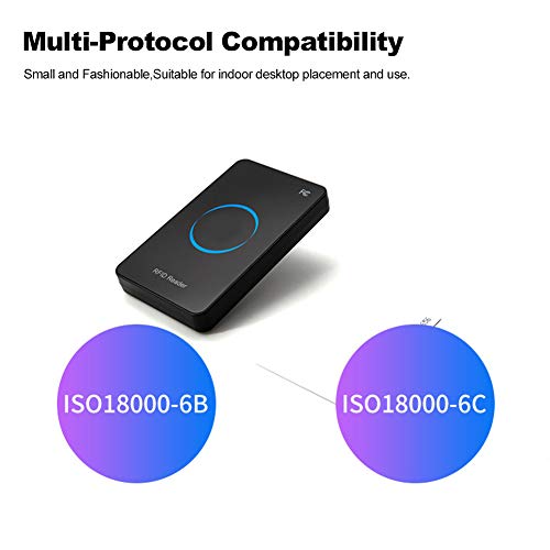 Archuu قارئ كروت RFID Archuu RF UHF، 915MHz قارئ كروت مع شاشة LED، واجهة USB ذكية بدون تلامس، مكرر كروت، توصيل وتشغيل - Image 3