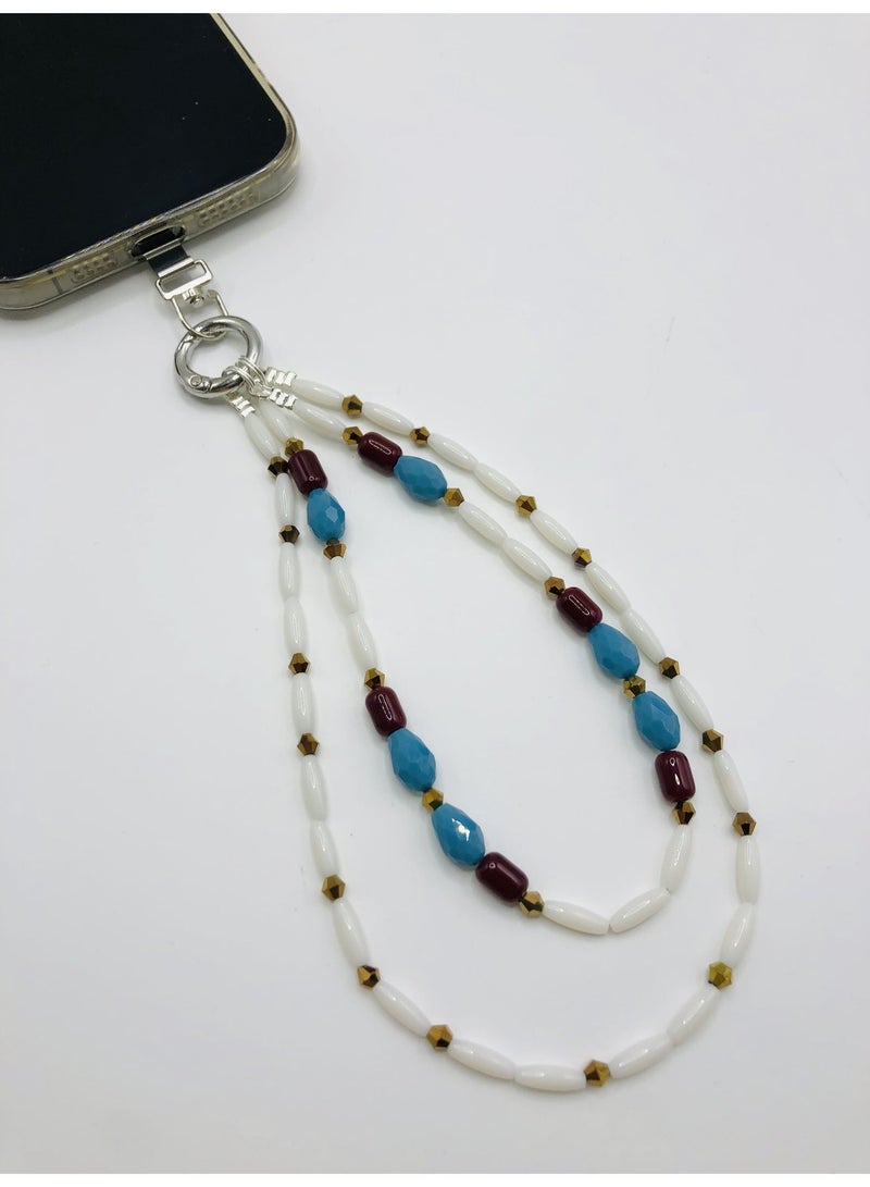 Handmade Premium Crystal Phone Strap - Image 2