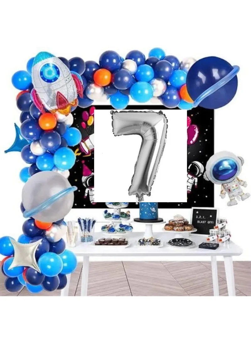 Bkmc Astronaut Rocket Space Themed Birthday Party Decoration