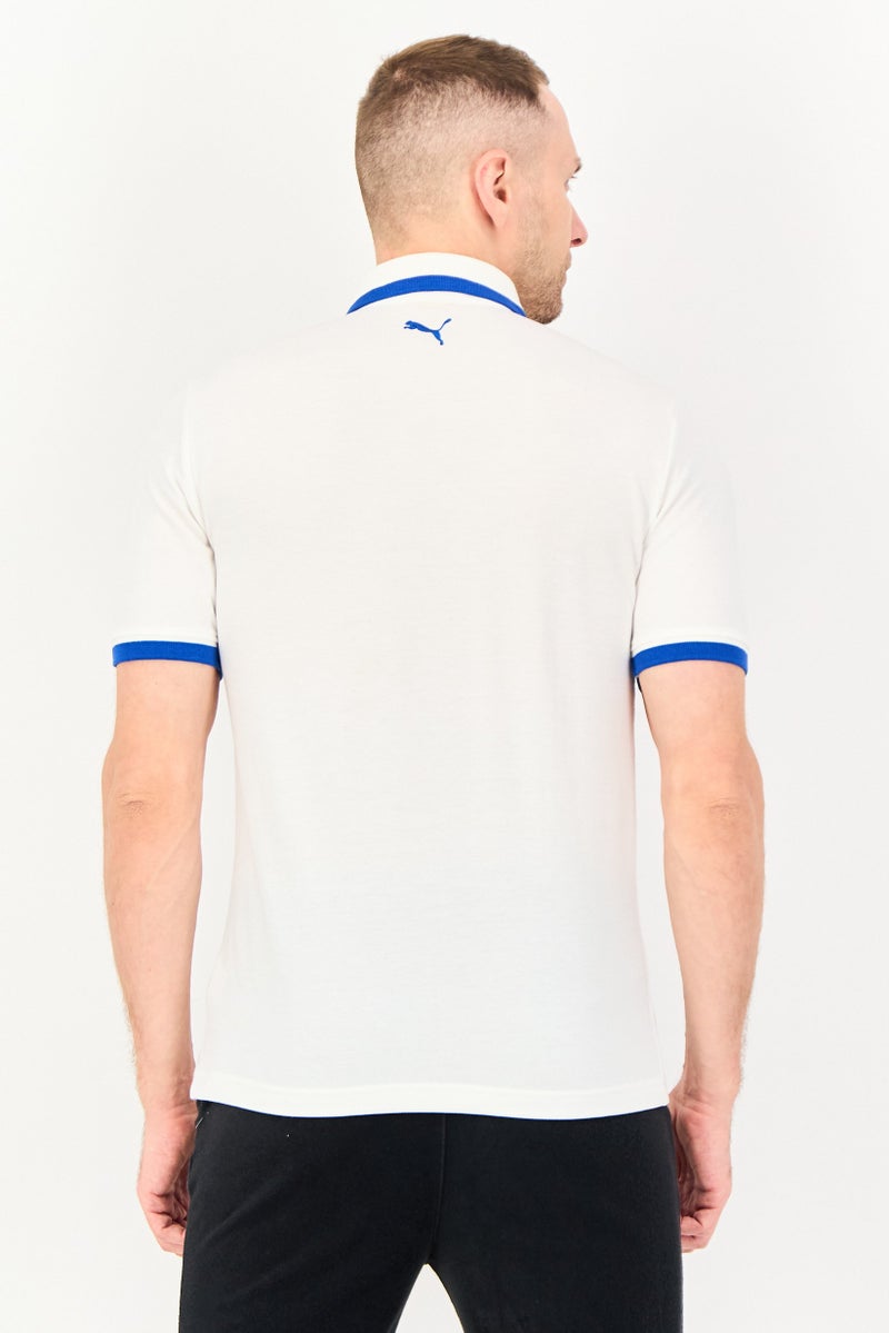PUMA قميص بولو قصير الأكمام للرجال، رياضي، خارجي، أبيض - Image 2