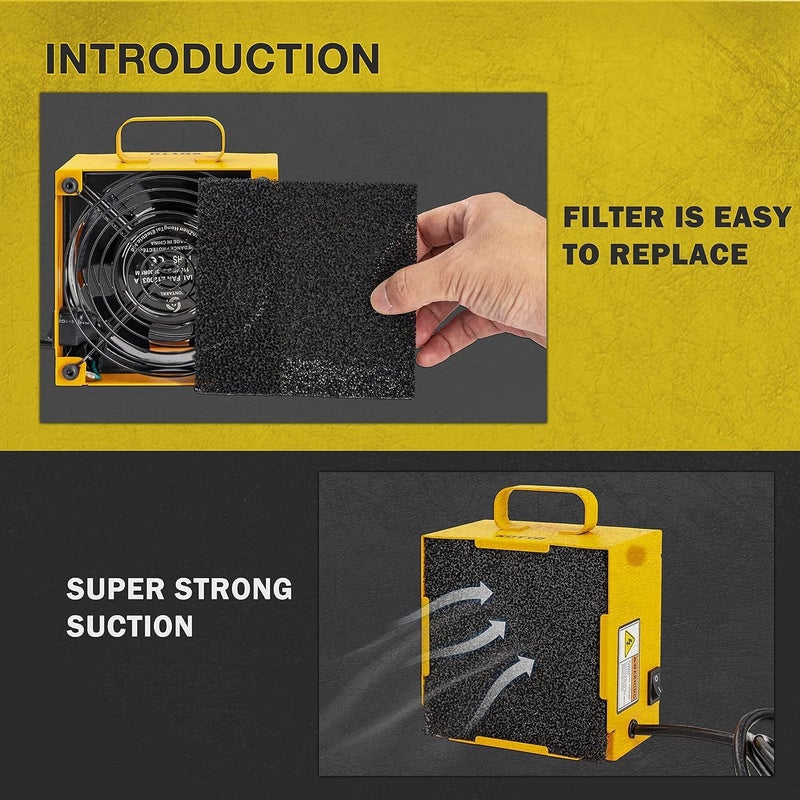 KOTTO Solder Fume Extractor with 2 Magnetic Helping Hands and 5 Carbon Filters -Breathe Fresh Air for various Welding Scenarios, Essential for DIY Soldering, Phone Repair, Hobbies, Jewelry, and Crafts - Image 4