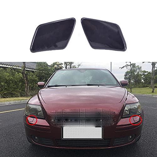 CNUPSM Front Bumper Headlight Washer Nozzle Cover Cap 1 Pair Left and Right 39991799 39991798 Compatible with Volvo S40 V50 2005-2007 - Image 3