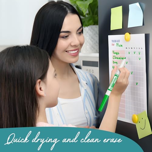 EXTRIC Green Dry Erase Markers Fine Tip, 12 Count Whiteboard Markers, Fine Tip Dry Erase Marker Bulk Classroom Pack White Board Marker for Teachers and Students - Image 4
