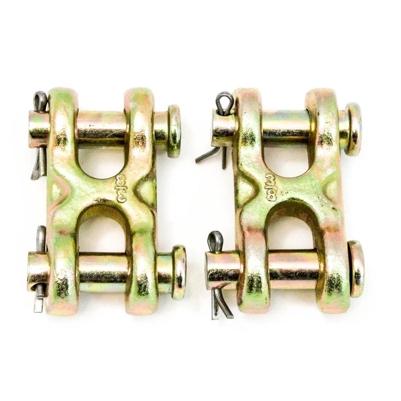 Red Hound Auto 2 Safety Chain Repair Links 3/8 Inches Twin Clevis 6600 WLL - Image 2