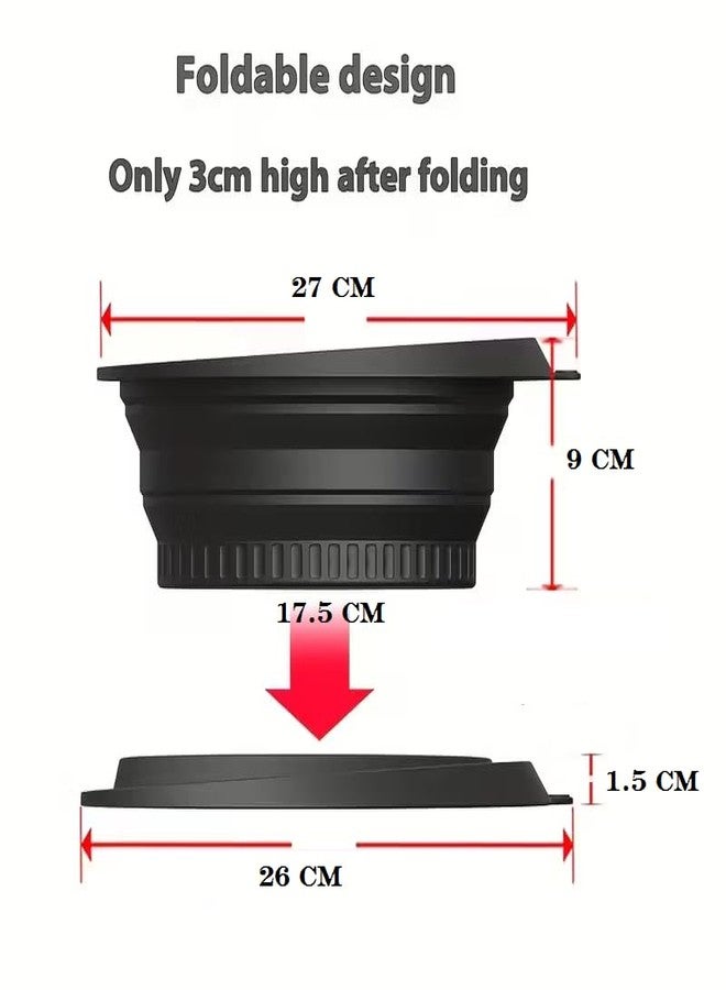 Onprix Foldable Silicone Ice Bath Bowl with Built-in Ice Tray - Portable Cold Compress Treatment for Skin Tightening, Durable Lightweight Facial Cold Therapy Bowl, Cooling for Swelling Relief-Multi - Image 2
