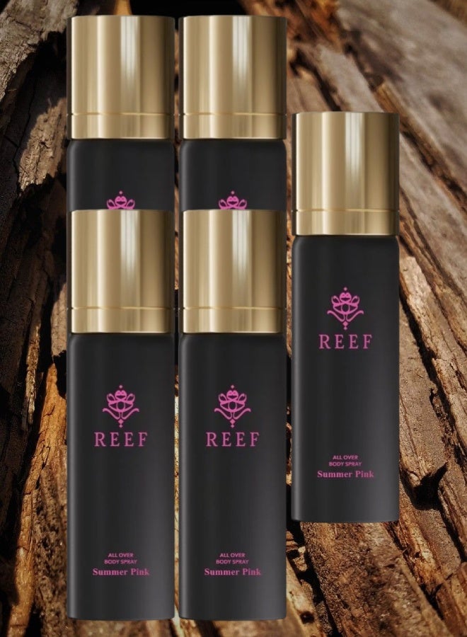 ريف 5 قطع عطر الجسم سمر بينك 125مل - Image 1