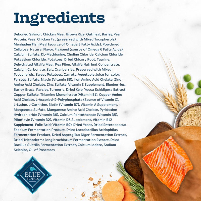 Blue Buffalo Tastefuls Natural Dry Food for Adult Indoor Cats, Salmon & Brown Rice Recipe, 15-lb. Bag - Image 5