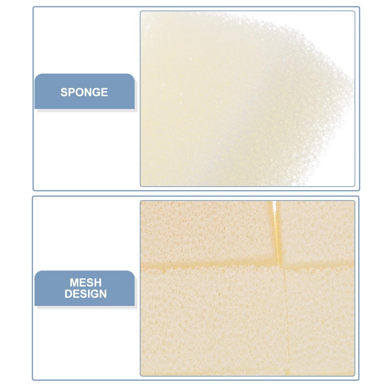 12Pcs Non Stick Kitchen Sponge Scrubbers Imitation Loofah Dish Towels for Cleaning - Image 4