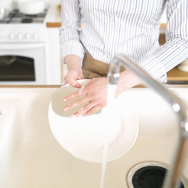 12Pcs Non Stick Kitchen Sponge Scrubbers Imitation Loofah Dish Towels for Cleaning - Image 5