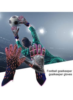 Generic Goalkeeper gloves, strong grip football goalkeeper gloves with finger protection, youth football training gloves, tight leather football gloves  - Image 4