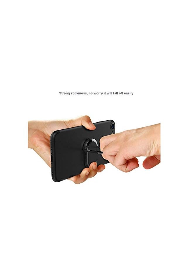 PROMASS - Metal Cell Phone Ring Holder Mobile Phone Finger Ring Stand for iPhone, Samsung Series, Huawei, Xiaomi, 360 Degree Free Rotation (Black) - Image 1