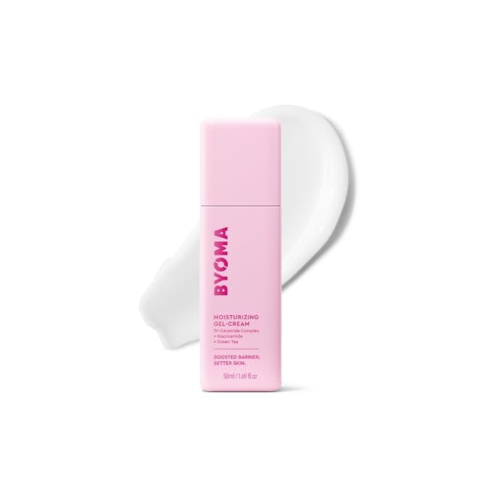 BYOMA Moisturizing Gel Cream - Barrier Repair Cream/Gel Face Lotion with Niacinamide and Green Tea - Ceramide Face Moisturizer for Dry Skin - Alcohol Free, Oil Free Face Moisturizer - 1.69 fl. oz