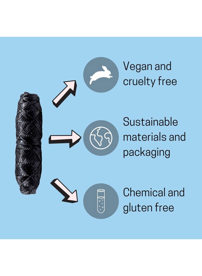 Kiba Bamboo Charcoal Floss 3 Piece Refill Set (3 x 30M Dental Floss Refills) - Eco Friendly Floss w/ Candelilla Wax - Mint - Vegan - Image 3