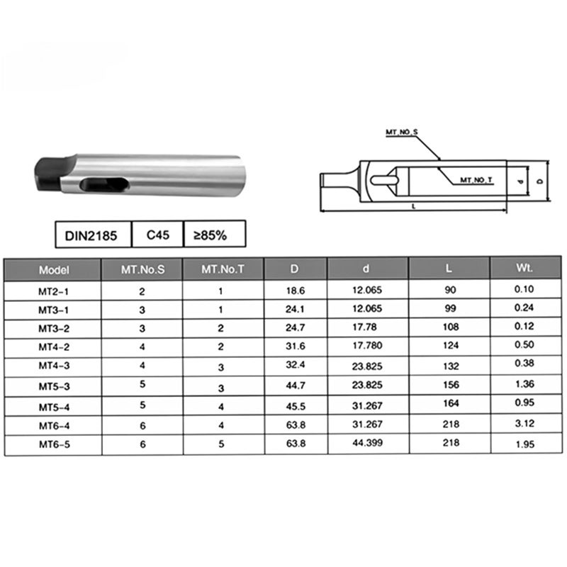 Morse Taper Adapter Reducing Sleeve MT4 To MT3 For Tool Handle Shank - Image 4