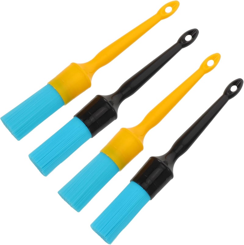 Healeved 4pcs Car Cleaning Brush Kit with Scratch-Free Nylon Bristles for Engine, Wheel Rim, and Exterior Detailing – Automotive Detail Brushes for Car Maintenance and Engine Bay Cleaning - Image 1