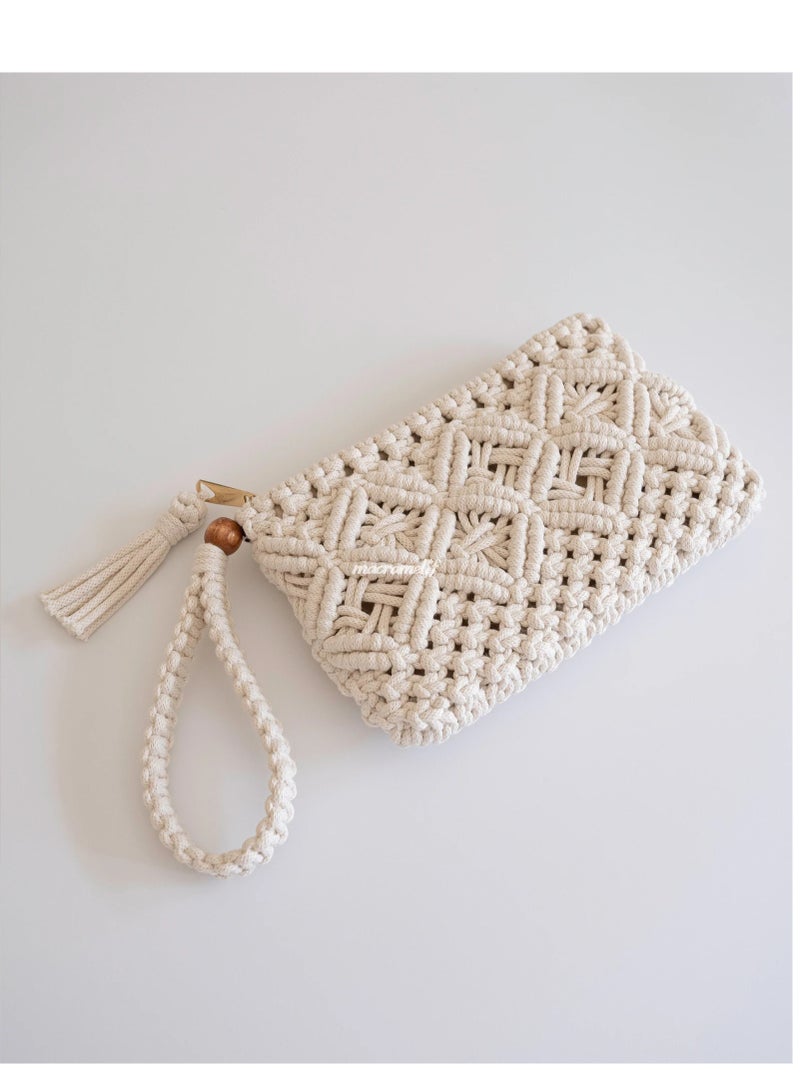 انتيكيانو حقيبة كلتش مكرمية - Image 4