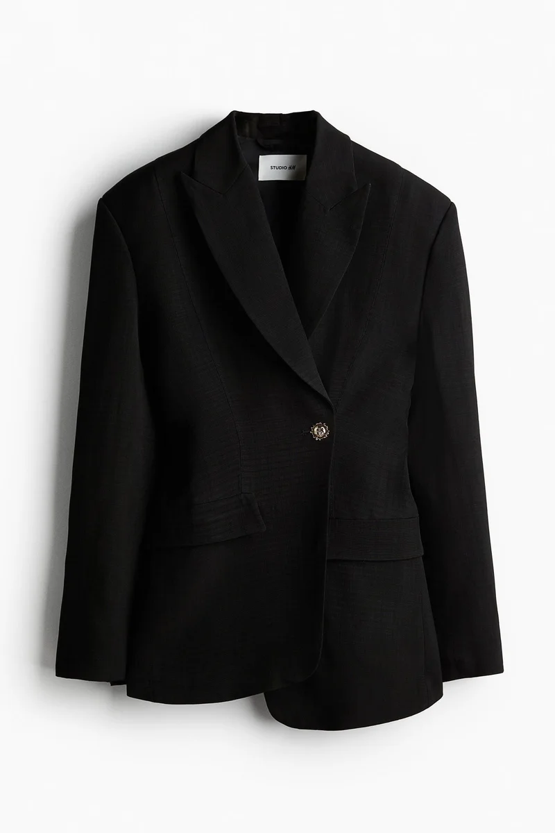 H&M Single-breasted viscose blazer