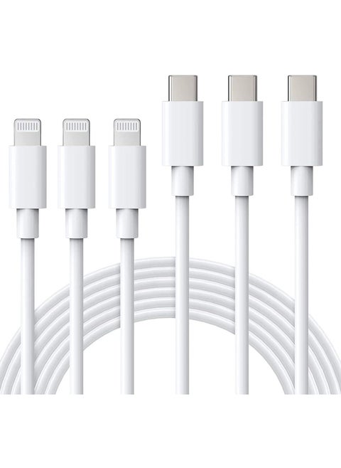 USB C to Lightning Cable MFi Certified 3Pack 6FT Fast iPhone 13 Charger Cable - Lightning to Type C Cable Compatible with iPhone 13 12 Pro 11 Max XS XR 8 Plus SE 2020 iPad Pro AirPods Pro