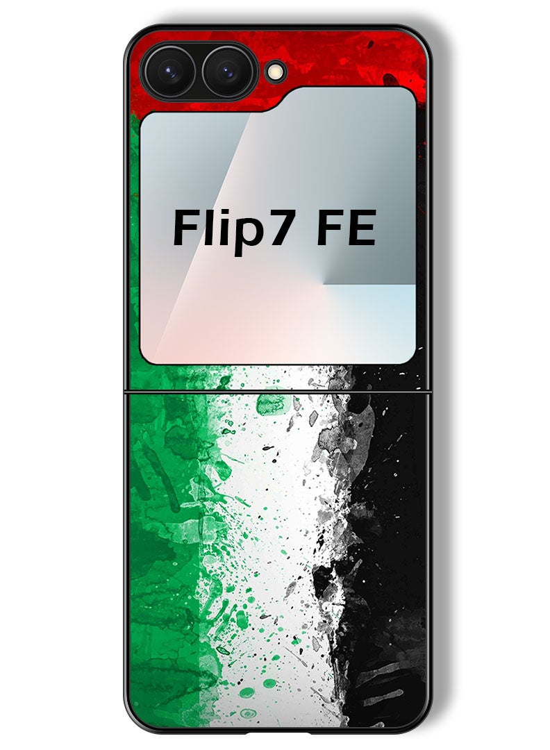 Theodor Case Compatible with Samsung Galaxy Z Flip 7 FE 6.7 Inch Protection Shockproof Bumper Cover Palestine Flag 1 - Image 1
