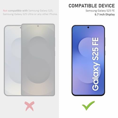 SupCares Tempered Glass for Samsung Galaxy S25 FE (6.7 Inch) With Installation Kit | Military-Grade Gorilla Screen Protector | Edge to Edge Coverage | Black - Image 2