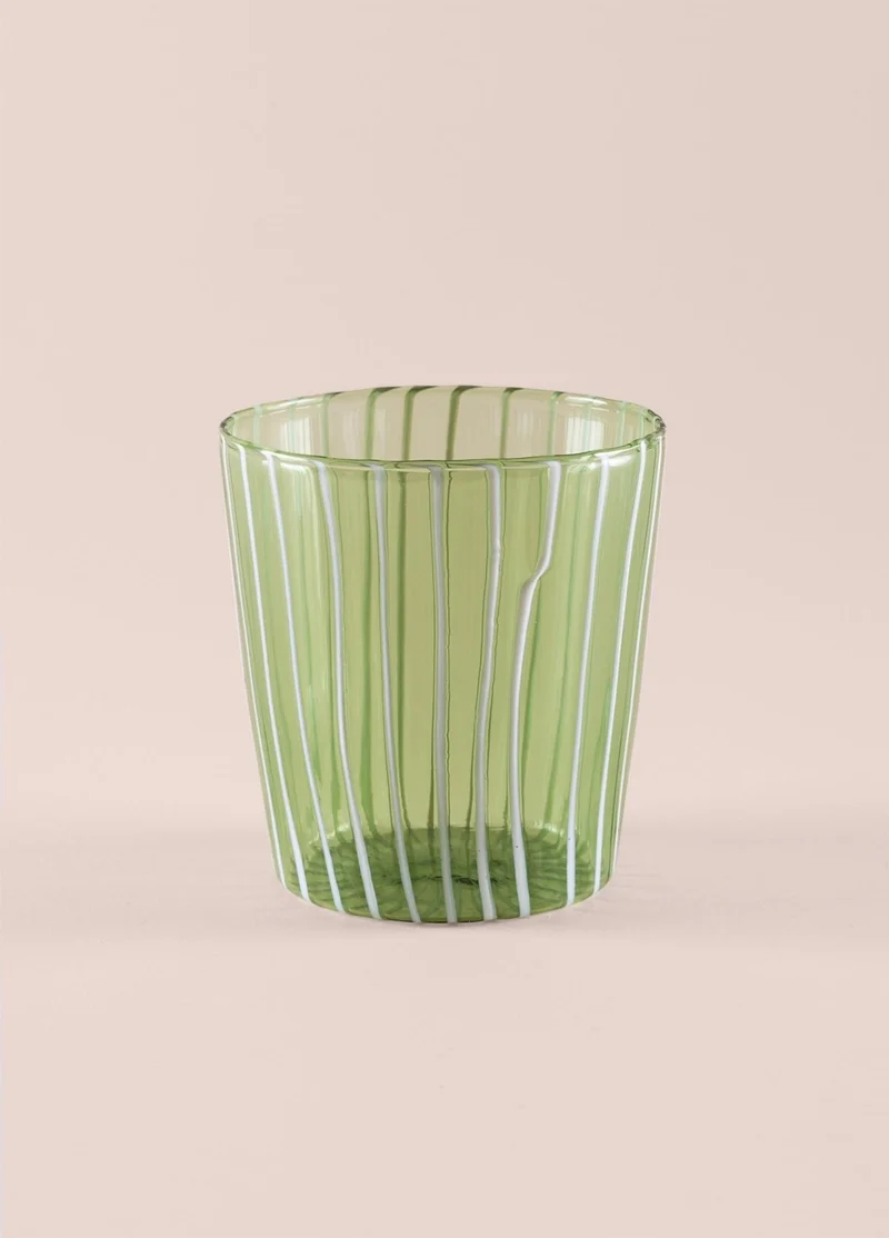 ذا ميا Line Water Glass Green 320 ml