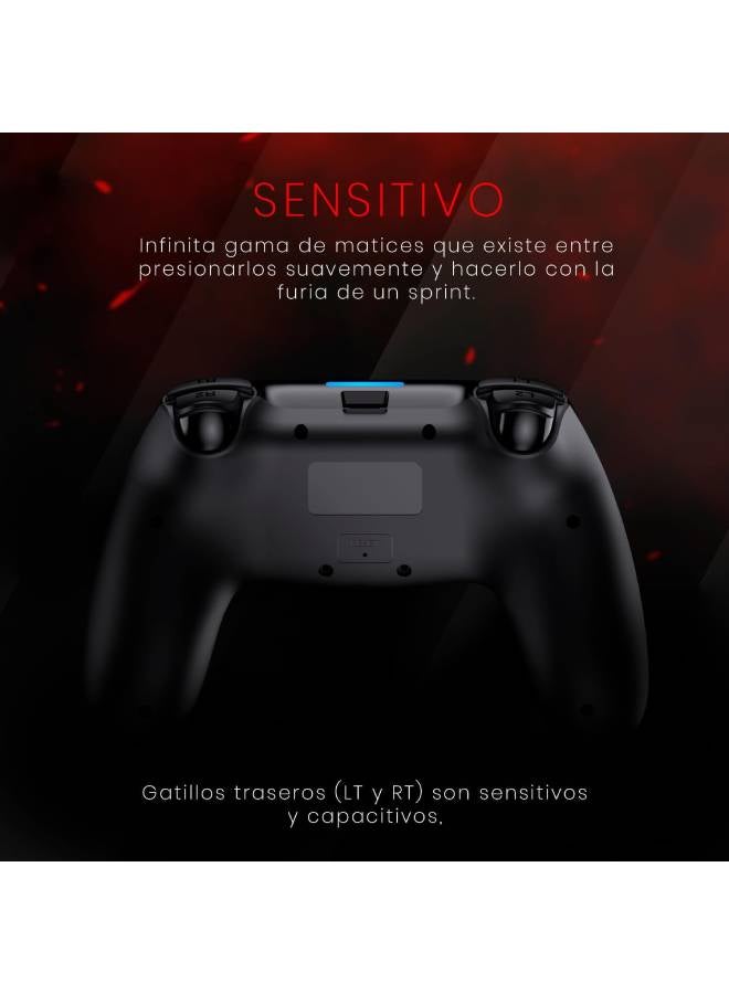 ريدراجون G818 JUNO Bluetooth Gamepad , Joystick with Dual Vibration, Harrow, for Windows PC, PS3, Playstation, Android, Xbox 360 (Black) - Image 5