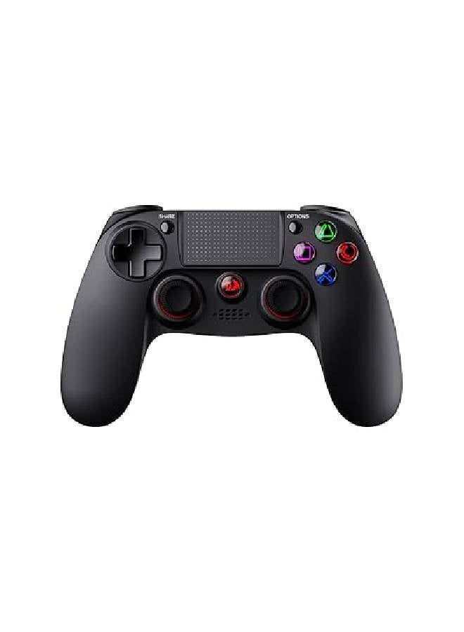 ريدراجون G818 JUNO Bluetooth Gamepad , Joystick with Dual Vibration, Harrow, for Windows PC, PS3, Playstation, Android, Xbox 360 (Black) - Image 1