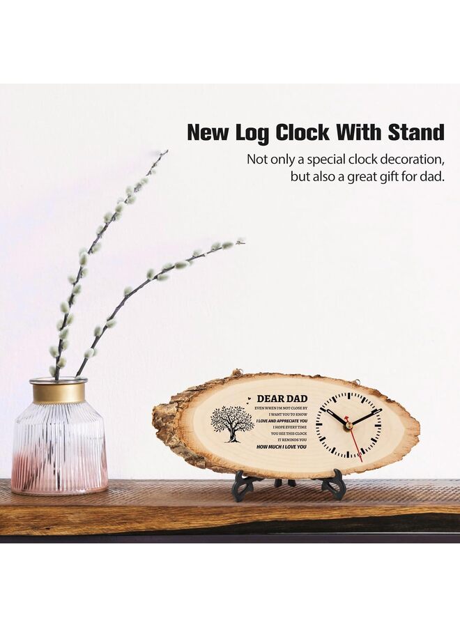 Wooden Clock Dad Birthday Gift - Image 5