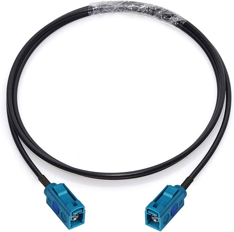 BINGFU Fakra Z Female to Female Vehicle Antenna Extension Cable 1m 3 feet for Car Stereo Android Head Unit GPS Navigation FM AM Radio Sirius XM Satellite Radio 4G LTE Telematics Bluetooth Module - Image 1